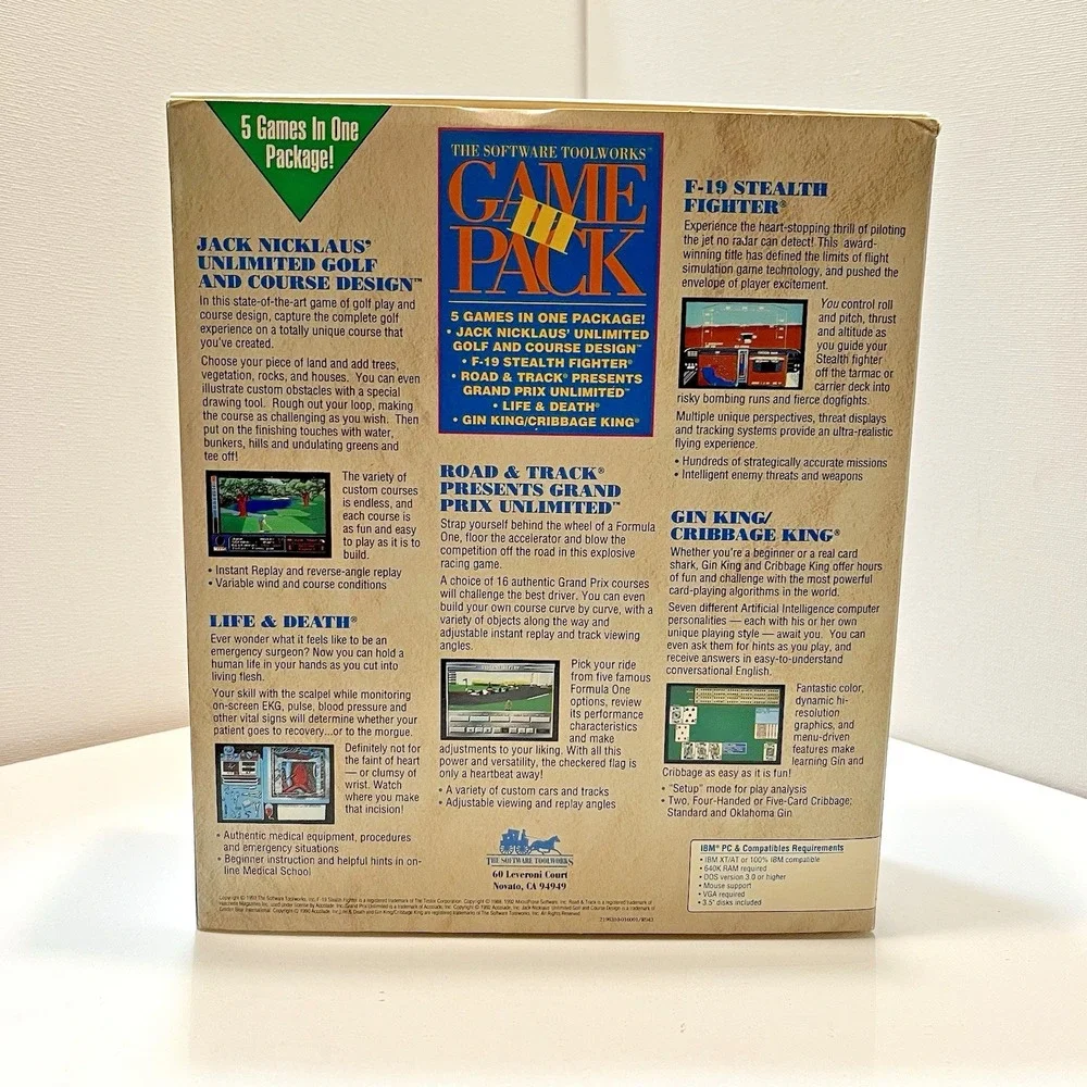 Vintage PC Game Pack III (1992) – 5 Full Games‎ on 3.5